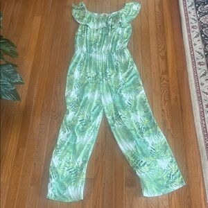 Hybrid & Company Tropical Green Jumpsuit